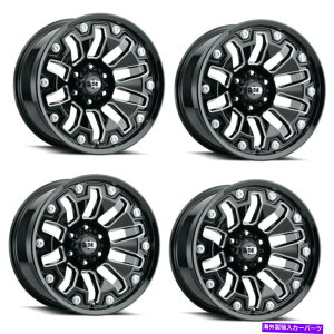 zC[@4{Zbg Zbg4 18 "rWIt[h362A[}[OXubN~OzC[18x9 5x512mm Set 4 18" Vision Off-Road 362 Armor Gloss Black Milled Wheels 18x9 5x5 Rims 12mm