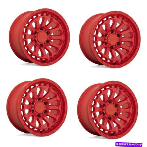 ホイール 4本セット セット4 17 "ブラックサイロイドマットレッド17x8.5 6x5.5ホイール0mmトラックSUVリム Set 4 17" Black Rhino Raid Matte Red 17x8.5 6x5.5 Wheels 0mm Truck SUV Rims