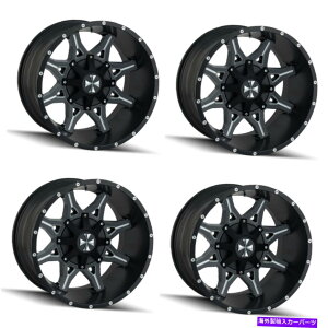 �z�C�[���@4�{�Z�b�g �Z�b�g4 20 �J���I�t���[�h�s����9107�u���b�N�~�����O20x9 5x150mm 18mm�g���^���� Set 4 20 Cali Offroad Obnoxious 9107 Black Milled 20x9 5x150mm 18mm Toyota Rim�y���s�A���i�z