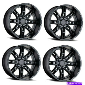 �z�C�[���@4�{�Z�b�g �Z�b�g4 22 ���x��8�X�����O�V���b�g22x11.5�u���b�N6x5.5���t�g�g���b�N�z�C�[��-44mm���� Set 4 22 Level 8 Slingshot 22x11.5 Black 6x5.5 Lifted Truck Wheels -44mm Rims�y���s�A���i�z