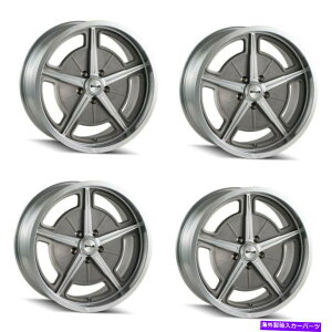 �z�C�[���@4�{�Z�b�g �Z�b�g4 18 Ridler 605�@�B���H�z�C�[��18x9.5 5x4.75 0mm���� Set 4 18 Ridler 605 Machined Wheels 18x9.5 5x4.75 0mm Rims�y���s�A���i�z