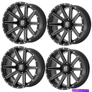 �z�C�[���@4�{�Z�b�g �Z�b�g4 22 XD�V���[�YXD818����22x10�T�e���u���b�N�~�����O5x5.0�z�C�[��12mm���� Set 4 22 XD Series XD818 Heist 22x10 Satin Black Milled 5X5.0 Wheels 12mm Rims�y���s�A���i�z