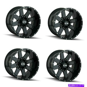 zC[@4{Zbg Zbg4 20 "CI141OXubN~OzC[20x10 6x135 6x5.5tg-19mm Set 4 20" Ion 141 Gloss Black Milled Wheels 20x10 6x135 6x5.5 Lifted Rims -19mm