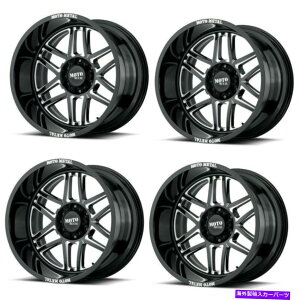 zC[@4{Zbg Zbg4 20 "MOTO METAL FOLSOM MO992ubN~OzC[20x10 8O8x6.5 -18mm Set 4 20" Moto Metal Folsom MO992 Black Milled Wheels 20x10 8 Lug 8x6.5 -18mm
