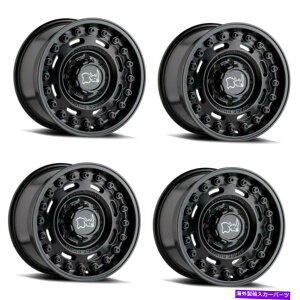ホイール 4本セット セット4 18 "ブラックサイアクスルマットブラック18x9.5 6x135ホイール6mmトラックSUVリム Set 4 18" Black Rhino Axle Matte Black 18x9.5 6x135 Wheels 6mm Truck SUV Rims