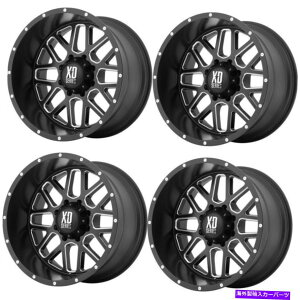 zC[@4{Zbg Zbg4 17 "XD XD820Ol[h17x9TeubN~O5x5gbNzC[-12mm Set 4 17" XD XD820 GRENADE 17x9 Satin Black Milled 5X5 Truck Wheels -12mm Rims
