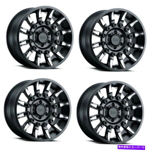 zC[@4{Zbg Zbg4 17 "ubNTC~bV17x8.5ubNw/eBgX|[N6x5.5zC[0mm Set 4 17" Black Rhino Mission 17x8.5 Black w/ Tinted Spokes 6x5.5 Wheels 0mm Rim