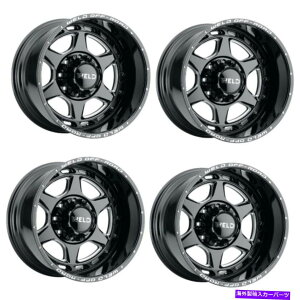 �z�C�[���@4�{�Z�b�g �Z�b�g4 20 �n�ڃI�t���[�h�A���S��20x12�O���X�u���b�N�~�����O8x180�z�C�[��-44mm���� Set 4 20 WELD Off-Road Aragon 20x12 Gloss Black Milled 8x180 Wheels -44mm Rims�y���s�A���i�z