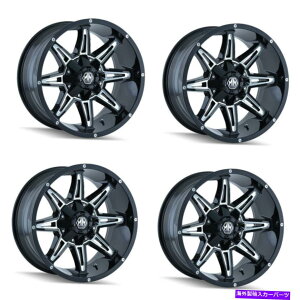 zC[@4{Zbg Zbg4 18 "Mayhem Rampage Black w/Milled Spokes Wheels 18x9 8x6.5 8x170 rim -12mm Set 4 18" Mayhem Rampage Black W/Milled Spokes Wheels 18x9 8x6.5 8x170 Rim -12mm