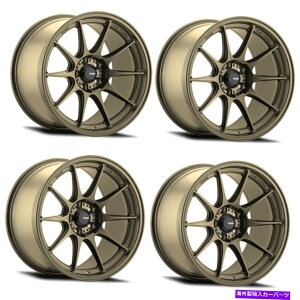 ホイール 4本セット セット4 18 "konig 57b dekagram 18x10.5 5x4.5グロスブロンズホイール18mmリム Set 4 18" Konig 57B Dekagram 18x10.5 5x4.5 Gloss Bronze Wheels 18mm Rims