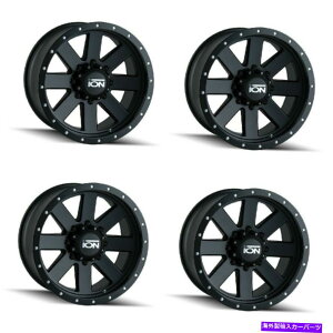 zC[@4{Zbg Zbg4 20 "CI134}bgubN/ubNr[hbNzC[20x10 5x5tg-19mm Set 4 20" Ion 134 Matte Black/Black Beadlock Wheels 20x10 5x5 Lifted Rims -19mm