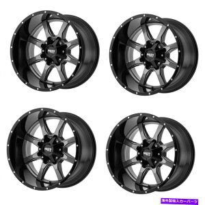 �z�C�[���@4�{�Z�b�g �Z�b�g4 20 Moto Metal MO970 20x12 8x6.5�O���[�Z���^�[�u���b�N���b�v�z�C�[��-44mm���t�g Set 4 20 Moto Metal MO970 20x12 8x6.5 Gray Center Black Lip Wheels -44mm Lifted�y���s�A���i�z