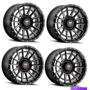 �z�C�[���@4�{�Z�b�g �Z�b�g4 16 MAMBA 594MB M22 16x8 5x5�}�b�g�u���b�NW�@�B���H�A�N�Z���g6mm���� Set 4 16 Mamba 594MB M22 16X8 5x5 Matte Black w Machined Spoke Accents 6mm Rims�y���s�A���i�z