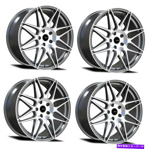 �z�C�[���@4�{�Z�b�g �Z�b�g4 20 Advanti Racing 88mg Classe 20x10 5x120�}�b�g�O���[�@�B���H�z�C�[��45mm Set 4 20 Advanti Racing 88MG Classe 20x10 5x120 Matte Grey Machined Wheels 45mm�y���s�A���i�z