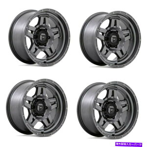 ホイール 4本セット セット4 18 "燃料オフロードD801酸化物ホイール18x9 6x5.5 1mmトラックSUV 6ラグリム Set 4 18" Fuel Off-Road D801 Oxide Wheels 18x9 6x5.5 1mm Truck SUV 6 Lug Rims