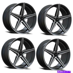 zC[@4{Zbg Zbg4 18 "Advanti Racing 87mg Cammino 18x9 5x100 Gunmetal@BHzC[45mm Set 4 18" Advanti Racing 87MG Cammino 18x9 5x100 Gunmetal Machined Wheels 45mm