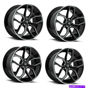 �z�C�[���@4�{�Z�b�g �Z�b�g4 20 Foose Outkast F150�u���b�N�z�C�[��20x8.5 5x4.5 +35mm�}�b�X���J�[���� Set 4 20 Foose Outkast F150 Black Wheels 20x8.5 5x4.5 +35mm Muscle Car Rims�y���s�A���i�z
