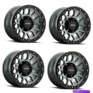 zC[@4{Zbg Zbg4 20 "rWIt[h111lVXK^zC[20x9 6x135gbN0mm Set 4 20" Vision Off-Road 111 Nemesis Gunmetal Wheels 20x9 6x135 Truck Rims 0mm