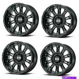 ホイール　4本セット セット4 20 "XDシリーズXD829 HOSS 2ブラックホイール20x9 8x170 -12mm Ford 8 Lug Set 4 20" XD Series XD829 Hoss 2 Black Wheels 20x9 8x170 -12mm Lifted Ford 8 Lug