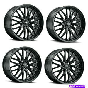 ホイール 4本セット セット4 20x10.5 voxx masi glossブラックホイール5x115 25mm乗客/ SUVリムW/ラグ Set 4 20x10.5 Voxx Masi Gloss Black Wheels 5x115 25mm Passenger/SUV Rims w/ Lugs