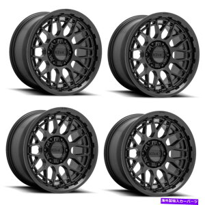 �z�C�[���@4�{�Z�b�g �Z�b�g4 17 kmc km722�e�N�j�b�N�T�e���u���b�N17x8.5 6x5.5�z�C�[��18mm���� Set 4 17 KMC KM722 TECHNIC Satin Black 17x8.5 6X5.5 Wheels 18mm Rim�y���s�A���i�z