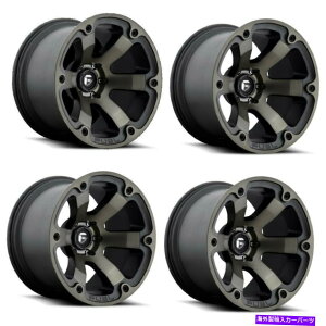 �z�C�[���@4�{�Z�b�g �Z�b�g4 18 �R��1PC D564�r�[�X�g�u���b�N�_�u���_�[�N�s���g18x9 6x4.5�z�C�[��14mm���� Set 4 18 Fuel 1PC D564 Beast Black Double Dark Tint 18x9 6x4.5 Wheels 14mm Rims�y���s�A���i�z