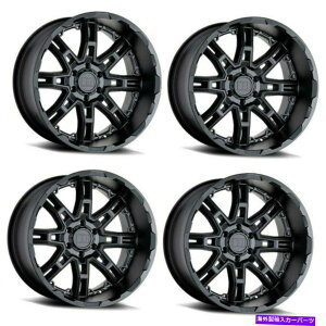 �z�C�[���@4�{�Z�b�g �Z�b�g4 20 ���x��8�X�����O�V���b�g20x11.5�}�b�g�u���b�N5x5���t�g�g���b�N�z�C�[��-44mm Set 4 20 Level 8 Slingshot 20x11.5 Matte Black 5x5 Lifted Truck Wheels -44mm�y���s�A���i�z