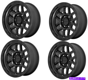 �z�C�[���@4�{�Z�b�g �Z�b�g4 18 kmc km544���T18x9�O���X�u���b�N���b�v8x6.5�z�C�[��18mm���� Set 4 18 KMC KM544 Mesa 18x9 Black With Gloss Black Lip 8x6.5 Wheels 18mm Rims�y���s�A���i�z