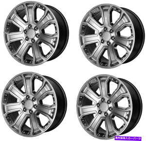 �z�C�[���@4�{�Z�b�g �Z�b�g4 20 OE�쐬20x9�n�C�p�[�V���o�[�_�[�N�N�����A�N�Z���g6x5.5�z�C�[��24mm Set 4 20 OE Creation 20x9 Hyper Silver Dark Chrome Accent 6X5.5 Wheels 24mm�y���s�A���i�z