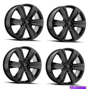 ホイール 4本セット セット4 22 "OE Creations PR172 GLOSS BLACK 22X9 6x135ホイール44mmトラックSUVリム Set 4 22" OE Creations PR172 Gloss Black 22x9 6x135 Wheels 44mm Truck SUV Rim