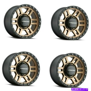 zC[@4{Zbg Zbg4 18 "rWIt[h354}NX2uYzC[18x9 6x135gbN12mm Set 4 18" Vision Off-Road 354 Manx 2 Bronze Wheels 18x9 6x135 Truck Rims 12mm