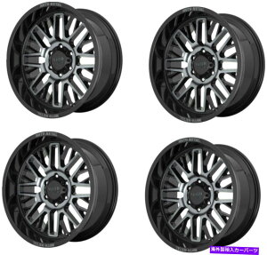 �z�C�[���@4�{�Z�b�g �Z�b�g4 20 MOTO METALMO802 GLOSS BLK GREA TINT 20x10 5x150�z�C�[���ŋ@�B���H Set 4 20 Moto Metal MO802 Gloss Blk Machined With Gray Tint 20x10 5X150 Wheels�y���s�A���i�z