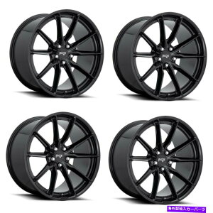 ホイール 4本セット セット4 19 "ニッチ1PC M240レーニアグロスブラック19x9.5 5x112ホイール50mmリム Set 4 19" Niche 1PC M240 RAINIER GLOSS BLACK 19x9.5 5X112 Wheels 50mm Rim