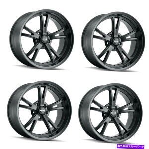 ホイール 4本セット セット4 20 "リドラー606マットブラックホイール20x10.5 5x4.5リム40mm Set 4 20" Ridler 606 Matte Black Wheels 20x10.5 5x4.5 Rims 40mm