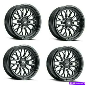 ホイール 4本セット セット4 20 "Vision 402 Riot Gloss Black Machined Face Wheels20x10 6x135 Rim -25mm Set 4 20" Vision 402 Riot Gloss Black Machined Face Wheels 20x10 6x135 Rim -25mm