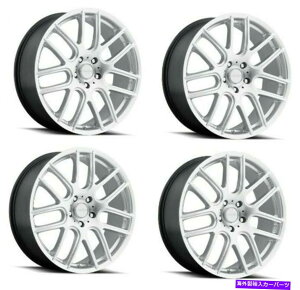 ホイール 4本セット セット4 20 "ビジョンストリート426Hクロスハイパーシルバーホイール20x8.5 5x120リム40mm Set 4 20" Vision Street 426H Cross Hyper Silver Wheels 20x8.5 5x120 Rims 40mm