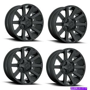 �z�C�[���@4�{�Z�b�g �Z�b�g4 18 �R��1PC D437�R���g���T�e���u���b�N18x9 6x135 / 6x5.5�z�C�[��-12mm���� Set 4 18 Fuel 1PC D437 Contra Satin Black 18x9 6x135 / 6x5.5 Wheels -12mm Rim�y���s�A���i�z