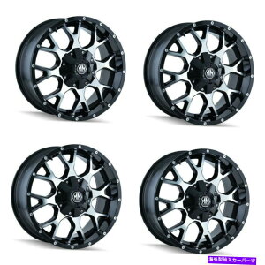 �z�C�[���@4�{�Z�b�g �Z�b�g4 20 "���C�w���E�H���A�[�u���b�N/�@�B���H�t�F�C�X�z�C�[��20x9 8x6.5/8x170����0mm Set 4 20" Mayhem Warrior Black/Machined Face Wheels 20x9 8x6.5/8x170 Rims 0mm