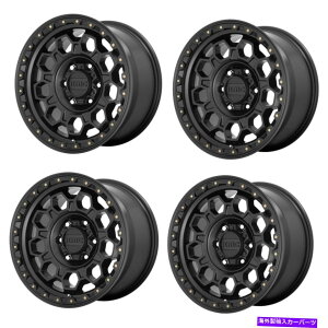 zC[@4{Zbg Zbg4 17 "kmc km545gbNTeubN17x9 5x5.0zC[18mm Set 4 17" KMC KM545 TREK Satin Black 17x9 5X5.0 Wheels 18mm Rim