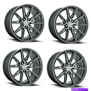 zC[@4{Zbg Zbg4 20 "jb`M220WF20x10.5Y@BH5x120zC[40mm Set 4 20" Niche M220 Gemello 20x10.5 Anthracite Machined 5x120 Wheels 40mm Rims