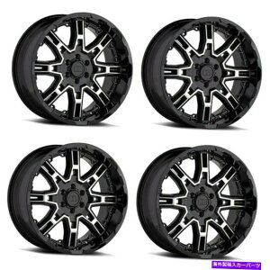 zC[@4{Zbg Zbg4 20 "x8XOVbg20x9ubNW/}VtFCX5x150zC[10mm Set 4 20" Level 8 Slingshot 20x9 Black w/ Machine Face 5x150 Wheels 10mm Rims