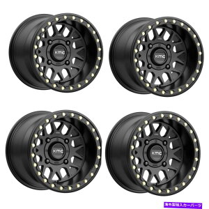 zC[@4{Zbg Zbg4 14 "KMC PowerSports Grenade BeadLock SatinBlck 14x7 4x156zC[10mm Set 4 14" KMC Powersports GRENADE BEADLOCK Satin Blck 14x7 4X156 Wheels 10mm Rim