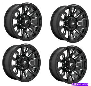 zC[@4{Zbg Zbg4 17 "RubcD673ubN~OzC[17x9 5x5 +01mmtggbN Set 4 17" Fuel Blitz D673 Black Milled Wheels 17x9 5x5 +01mm Lifted Truck Rims