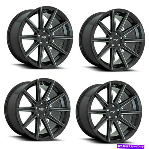 �z�C�[���@4�{�Z�b�g �Z�b�g4 20 �j�b�`M243 Tifosi 20x9�O���X�u���b�N�~�����O5x115�z�C�[��38mm���� Set 4 20 Niche M243 Tifosi 20x9 Gloss Black MILLED 5x115 Wheels 38mm Rims�y���s�A���i�z