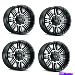 zC[@4{Zbg Zbg4 20 "CI144ubN@BHzC[20x10 6x135/6x5.5tg-19mm Set 4 20" Ion 144 Black Machined Wheels 20x10 6x135/6x5.5 Lifted Rims -19mm
