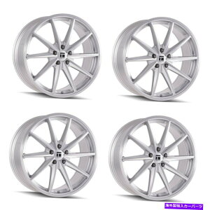 �z�C�[���@4�{�Z�b�g �Z�b�g4 20 �c�[������TF02�u���V�t���V���o�[�z�C�[��20x10 5x4.5����40mm Set 4 20 Touren TF02 Brushed Silver Wheels 20x10 5x4.5 Rims 40mm�y���s�A���i�z
