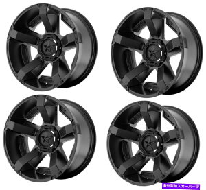 �z�C�[���@4�{�Z�b�g �Z�b�g4 17 XD�V���[�Y���b�N�X�^�[2 RS2 XD811 17x9 6x135 6x5.5�u���b�N�z�C�[��-12mm Set 4 17 XD Series Rockstar 2 RS2 XD811 17x9 6x135 6x5.5 Black Wheels -12mm�y���s�A���i�z
