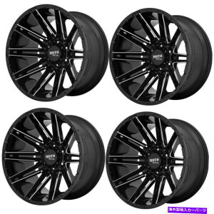 �z�C�[���@4�{�Z�b�g �Z�b�g4 20 MOTO METALMO998 KRAKEN 20X9 GLOSS BLACK MILLED 8x170�z�C�[��0mm���� Set 4 20 Moto Metal MO998 Kraken 20x9 Gloss Black Milled 8x170 Wheels 0mm Rims�y���s�A���i�z