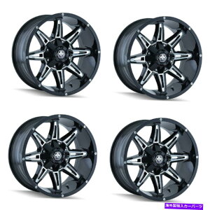zC[@4{Zbg Zbg4 18 "Mayhem Rampage Black w/Milled Spokes Wheels 18x9 6x135 6x5.5 Rims 18mm Set 4 18" Mayhem Rampage Black W/Milled Spokes Wheels 18x9 6x135 6x5.5 Rims 18mm
