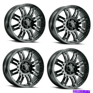 zC[@4{Zbg Zbg4 20 "rWIt[h375EHA[OXubNzC[20x9 6x5.518mm Set 4 20" Vision Off-Road 375 Warrior Gloss Black Wheels 20x9 6x5.5 Rims 18mm